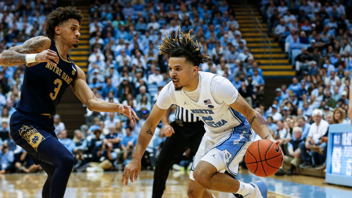 Cole Anthony UNC basketball vs Notre Dame