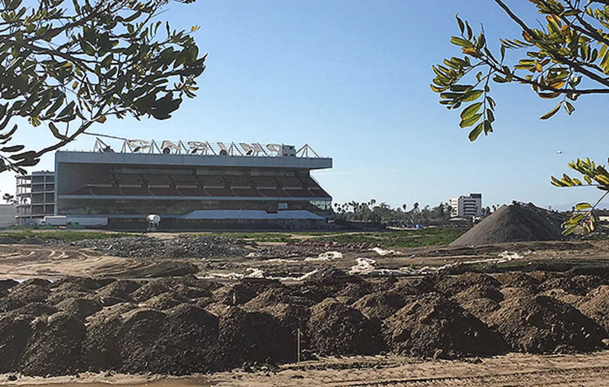 Site of the Hollywood Park Racetrack in Inglewood, where the new Rams stadium is scheduled to open in 2019.