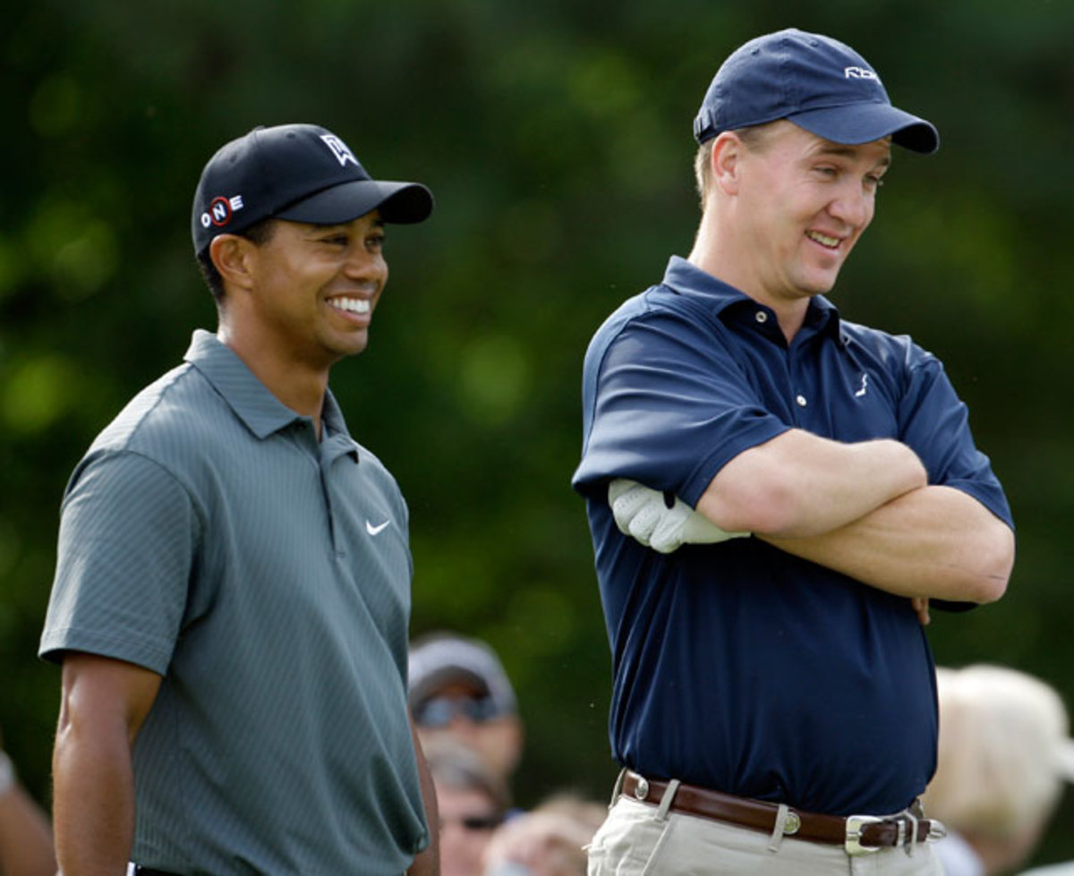Tiger Woods and Peyton Manning