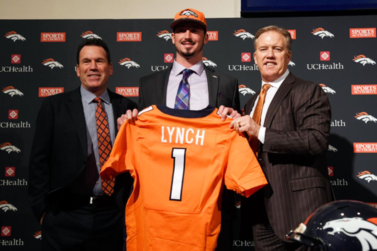 The Broncos traded up on draft day to select Paxton Lynch with the No. 26 overall pick.