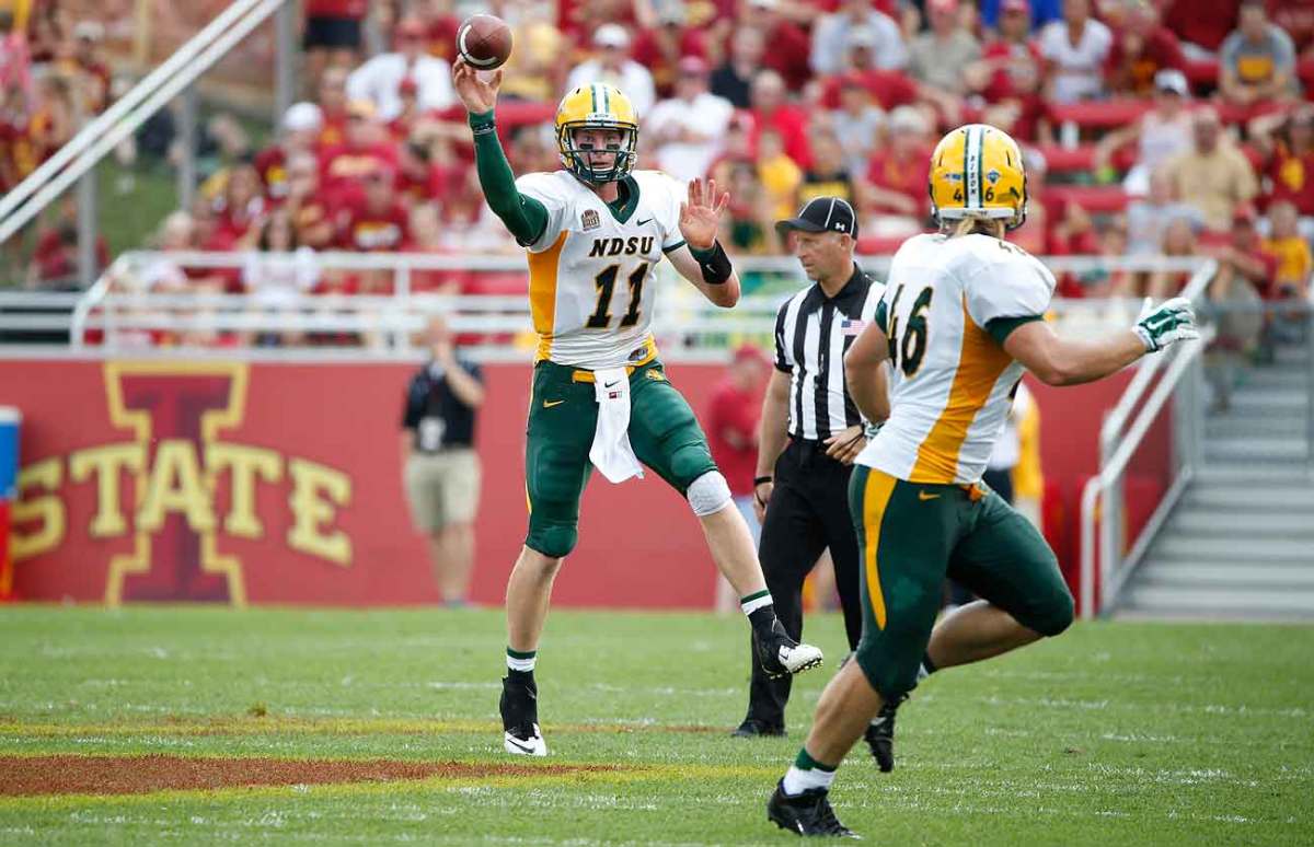 Carson Wentz helped lead North Dakota State to an FCS national title in 2015.