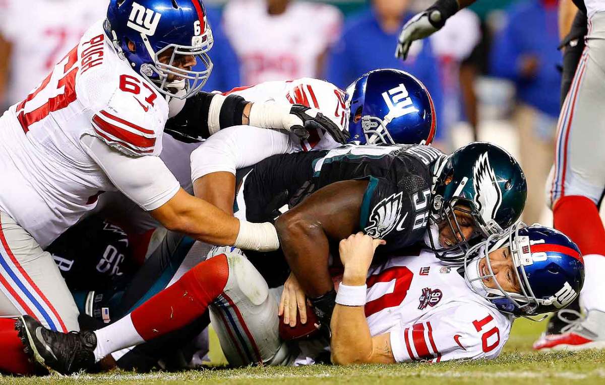 Eli Manning and the Giants have suffered three straight losing seasons, and missed the past four playoffs, since winning Super Bowl 46.