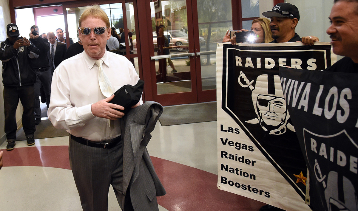 Owner Mark Davis is exploring the option of moving the Raiders to Las Vegas.