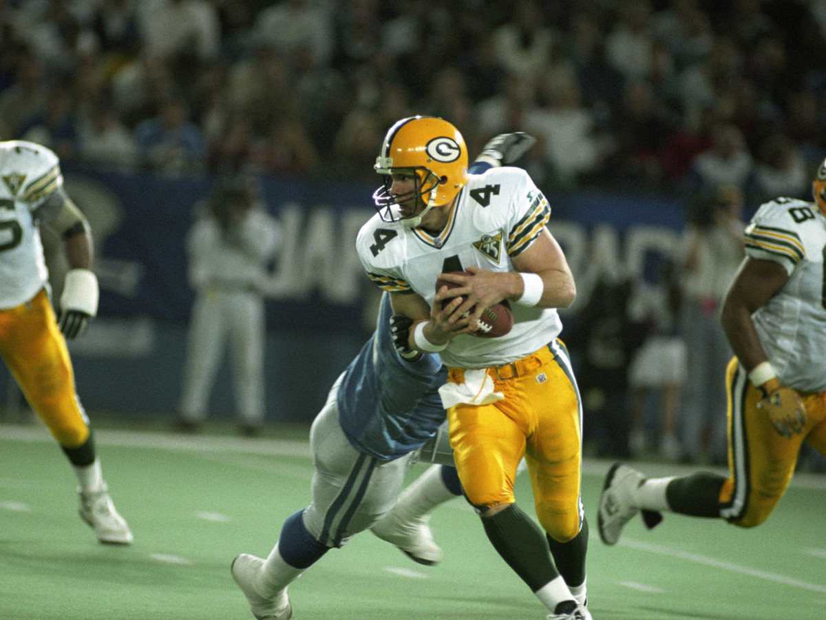 Barry & Brett Duel in the Silverdome (Packers vs. Lions, 1994