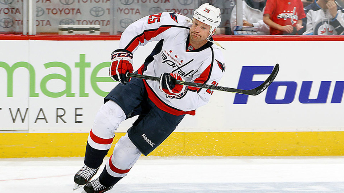 Video Capitals’ Jason Chimera scores goal with head vs. Penguins