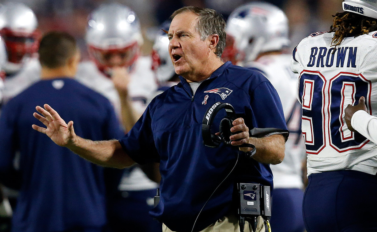 Bill Belichick said after New England topped Arizona: ‘We beat a good team on the road. We’ve got a lot of work to do.’