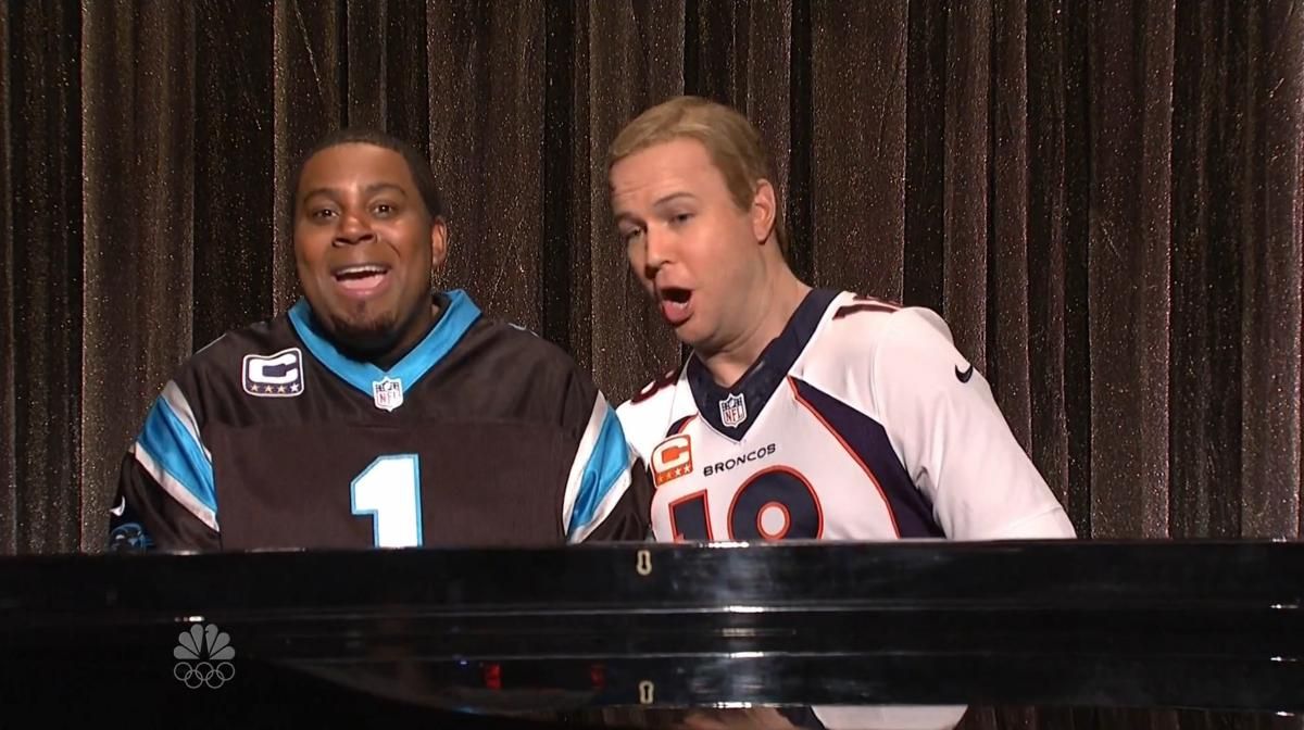 Video: Saturday Night Live jokes about Cam Newton, Peyton Manning