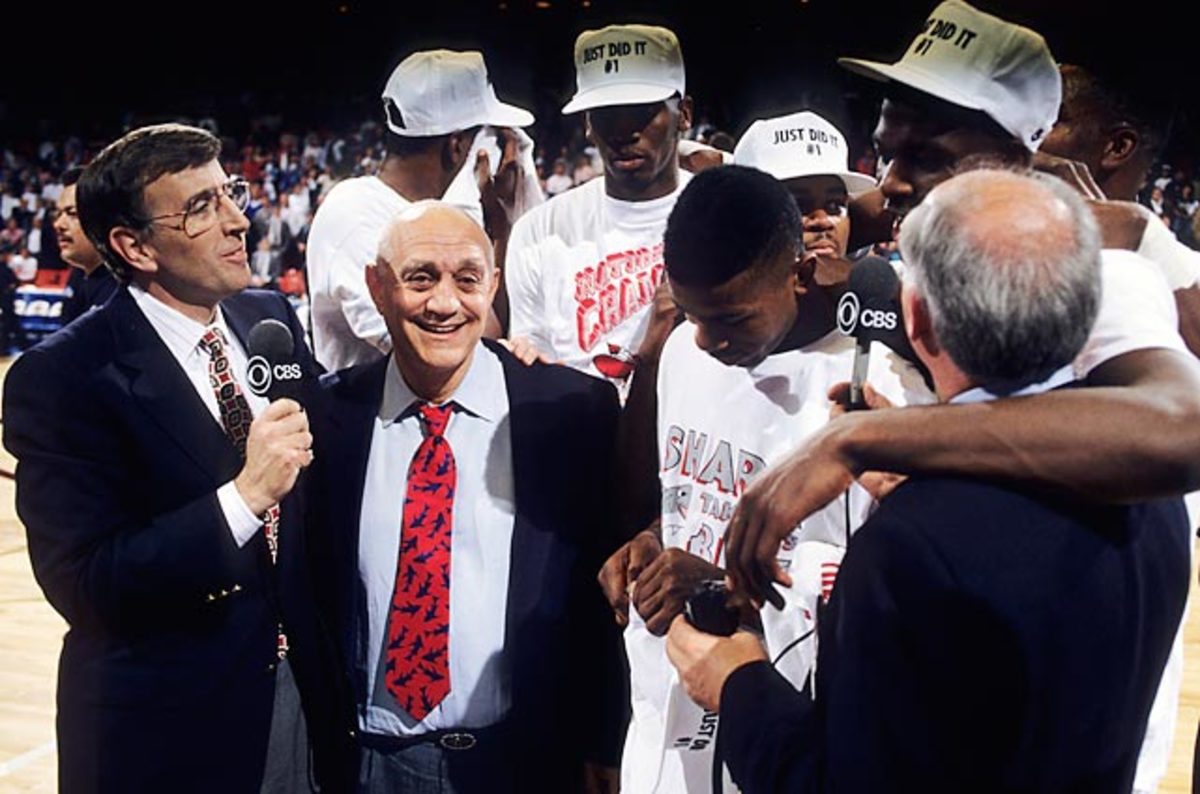 Brent Musburger and Jerry Tarkanian