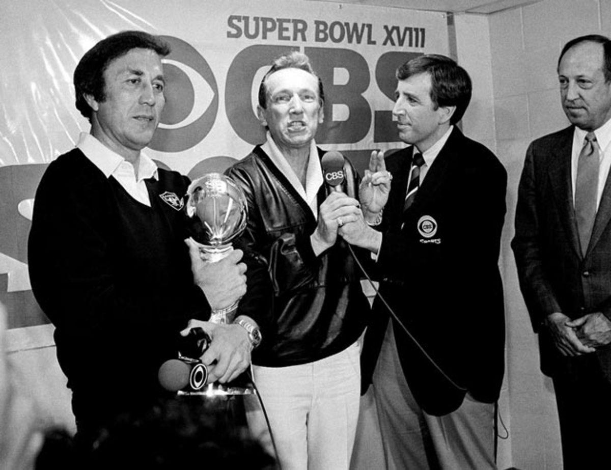Tom Flores, Al Davis and Brent Musburger