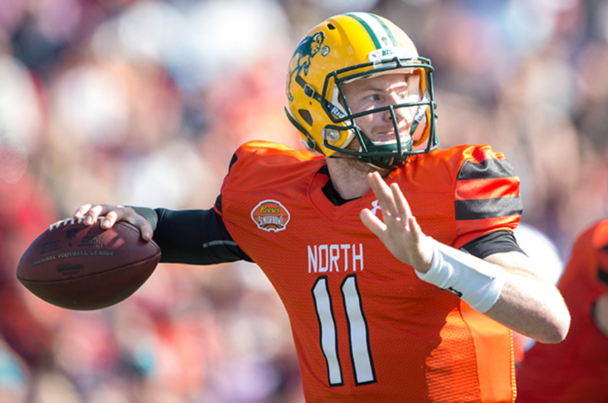 Carson Wentz has a chance to build off the momentum from Senior Bowl week.