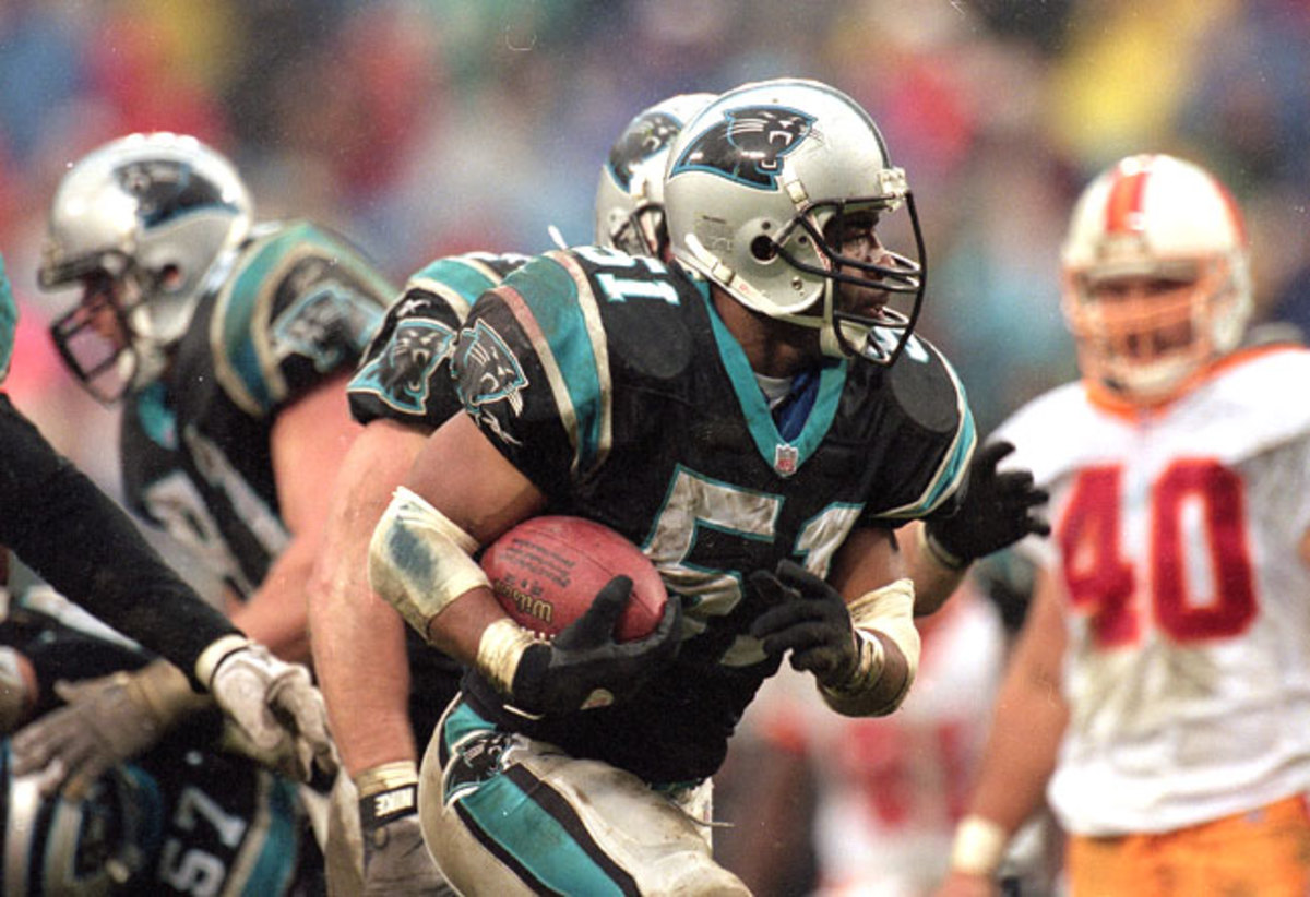 Mills played just three seasons with Carolina, his last, but stamped his image on the franchise. He died in 2005 at age 45.