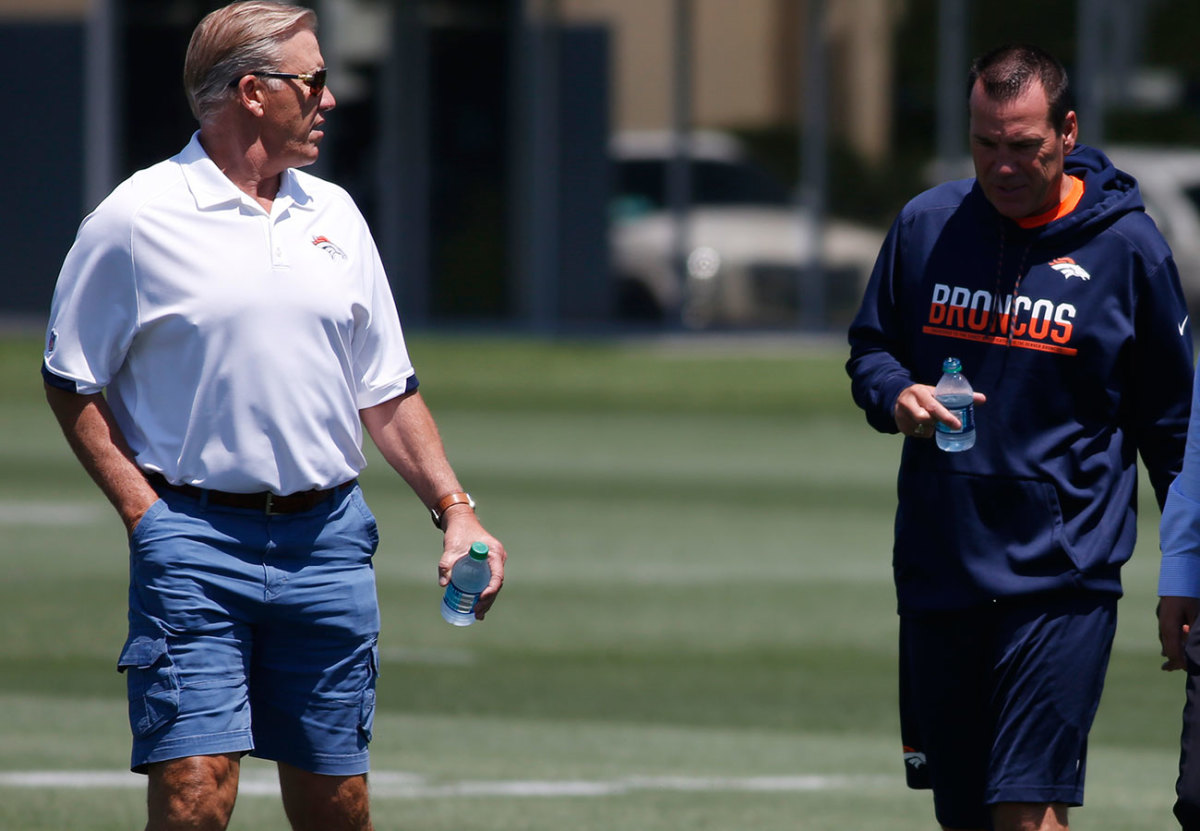 John Elway and Gary Kubiak.