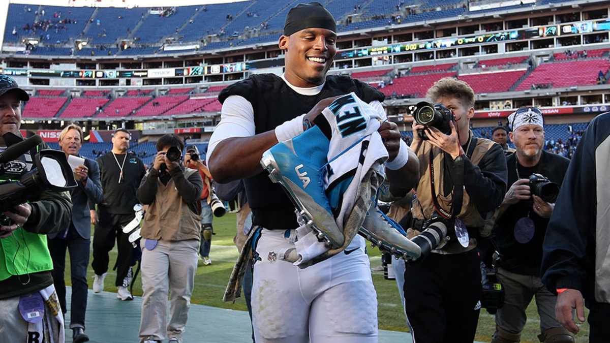 Super Bowl 50: Cam Newton repping both and Armour - Sports Illustrated