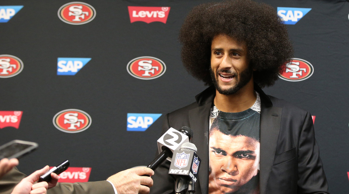 Kaepernick addressed the anthem issue and his continuing stance at the postgame press conference. 