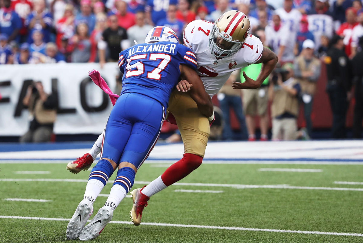 The Niners QB found the going rough against Buffalo’s resurgent defense.