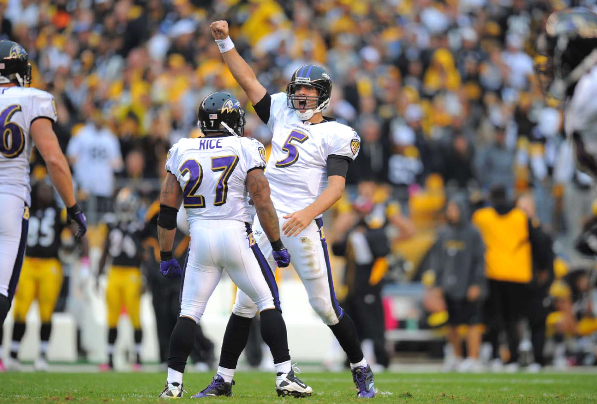 Joe Flacco feels good about the October 2010 matchup with Pittsburgh.