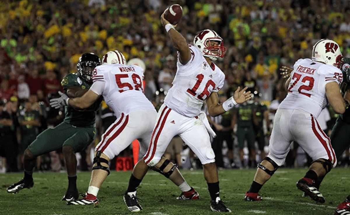 Wagner and Frederick give Wilson space to throw in the Rose Bowl. 