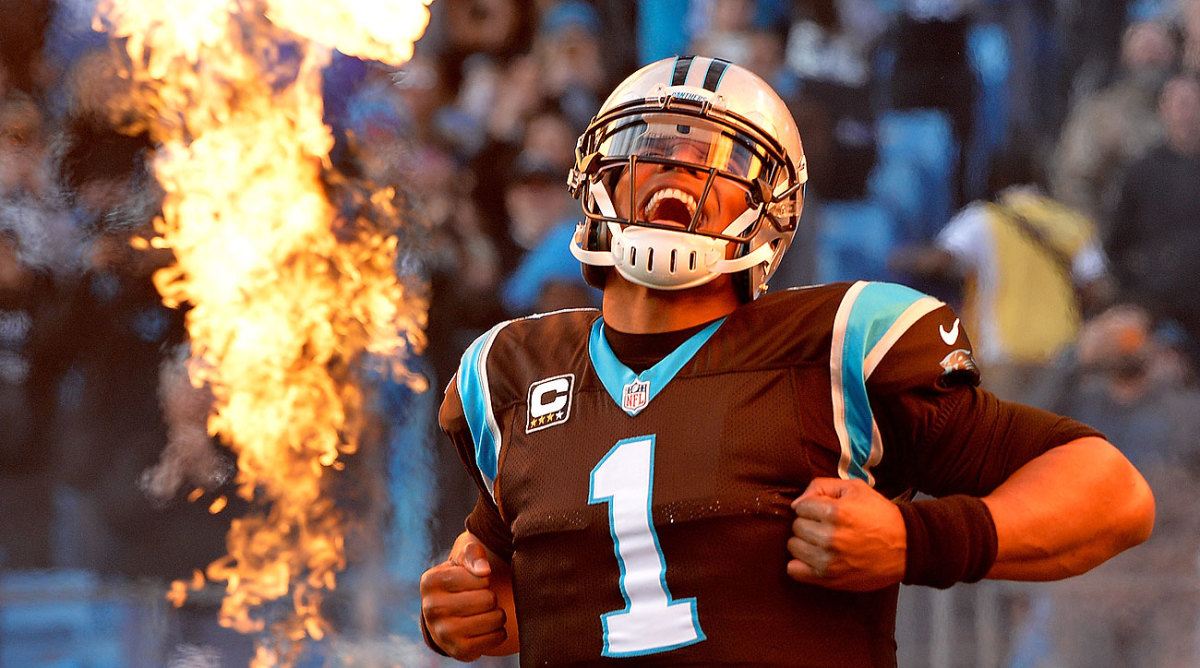 Cam Newton became the first NFL player to have at least 30 passing touchdowns and 10 rushing touchdowns in a season.