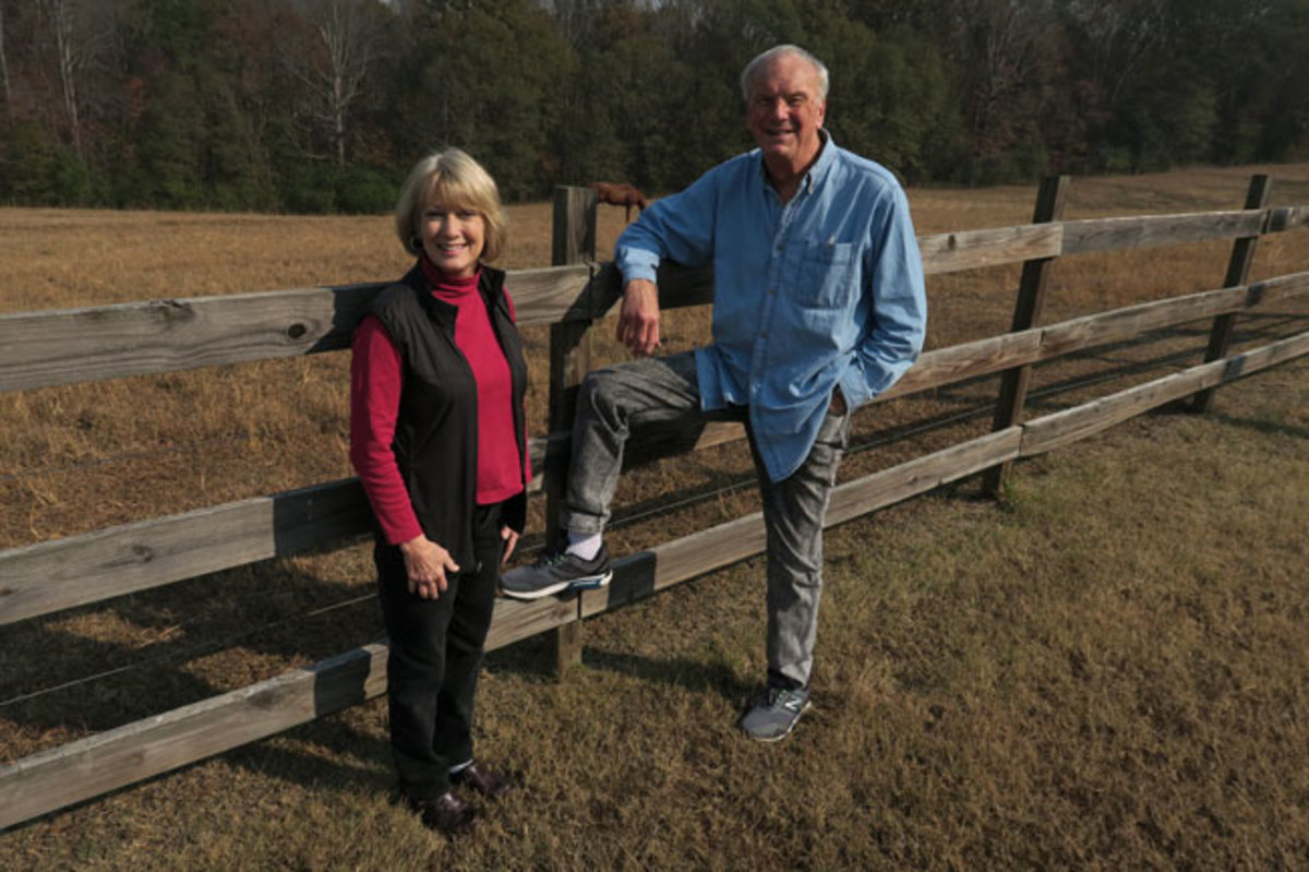 Sam Wyche and his wife, Jane.