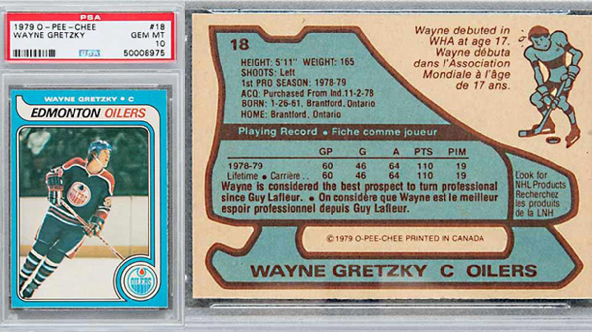 Wayne Gretzky rookie hockey card sets record at auction - Sports Illustrated