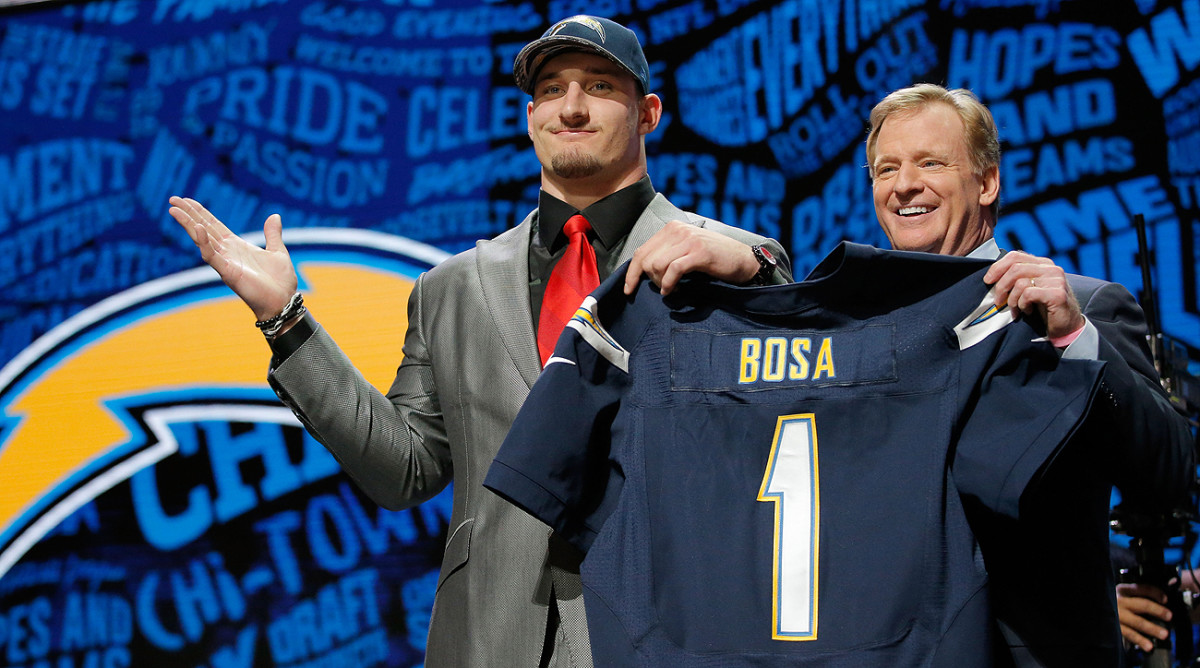 The Chargers kept under wraps their love of Joey Bosa before selecting him third overall in the draft.