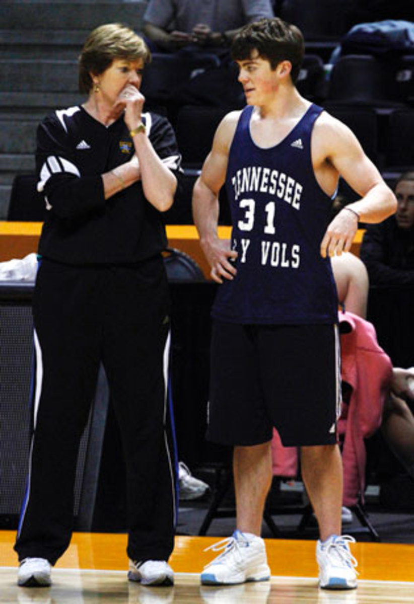 Tyler Summitt (R), now the coach at Louisiana Tech, learned the importance of the Lady Vols nickname from his mother, legendary coach Pat, at a young age.