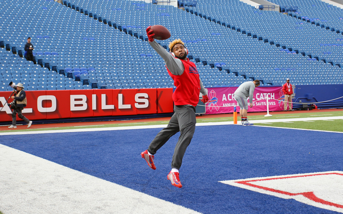 New York Giants Odell Beckham makes acrobatic snag out of bounds