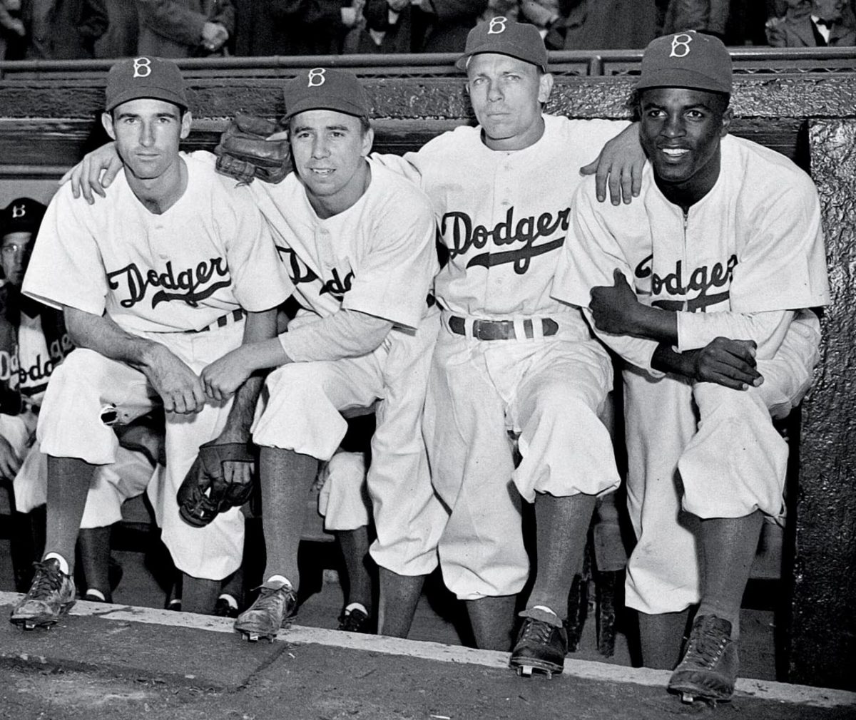 Jackie Robinson and Pee Wee Reese in New York City, NY