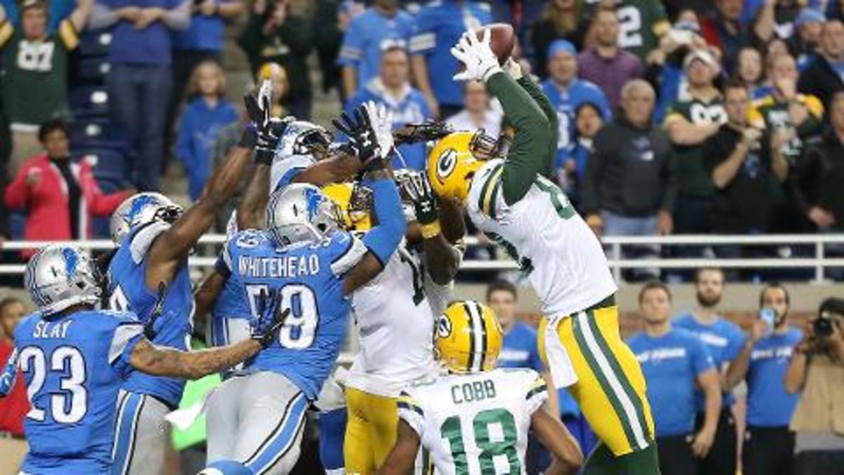 Green Bay Packers stun Detroit Lions on Aaron Rodgers' Hail Mary TD