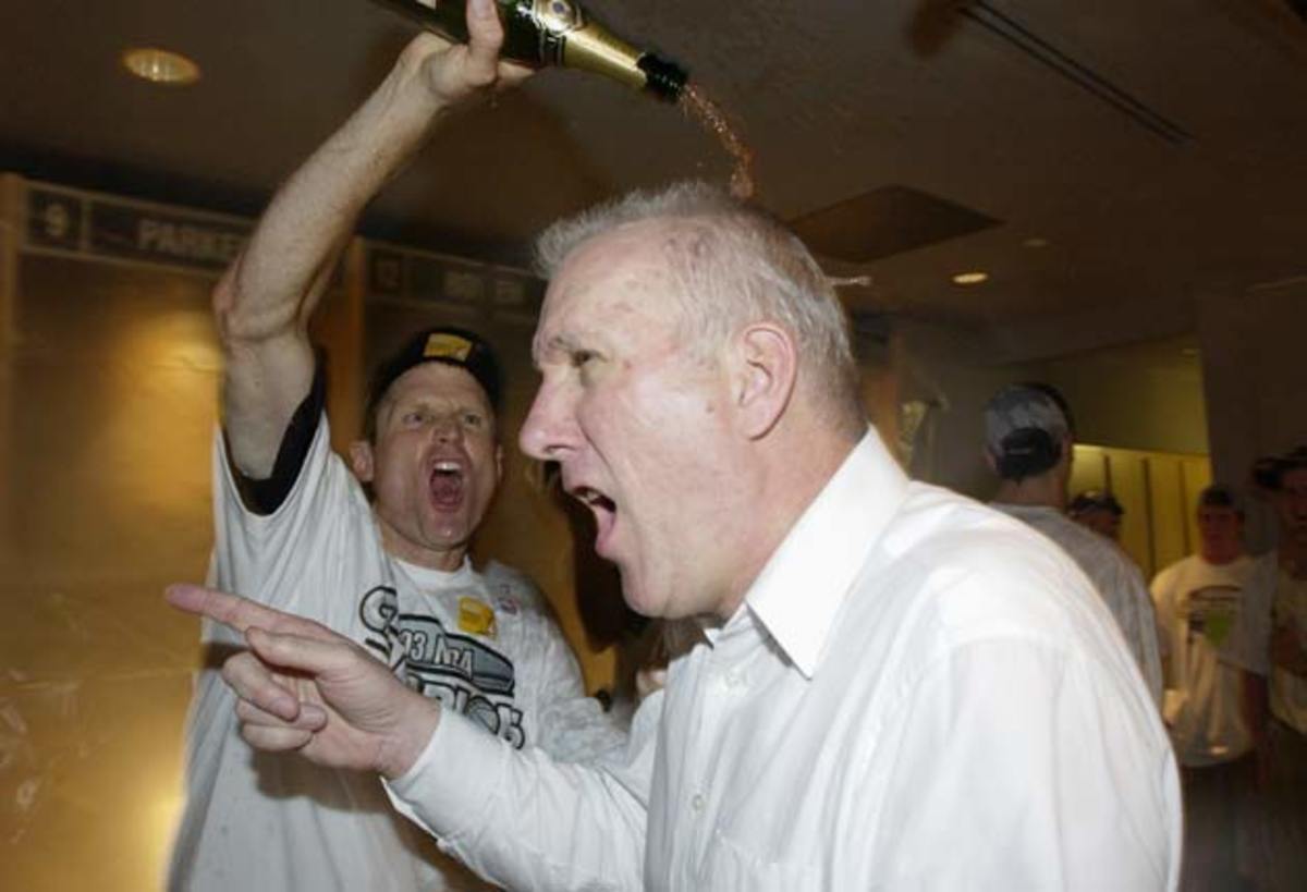 Lakers celebrate 2009 Championship in the locker room by letting loose  champagne.jpg