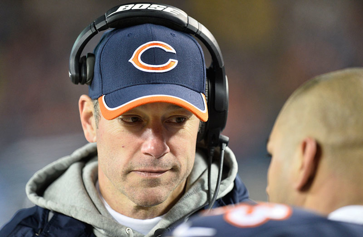 Aaron Kromer is currently the Bills offensive line coach after spending the past two seasons as the Bears offensive coordinator. (Brian D. Kersey/Getty Images)