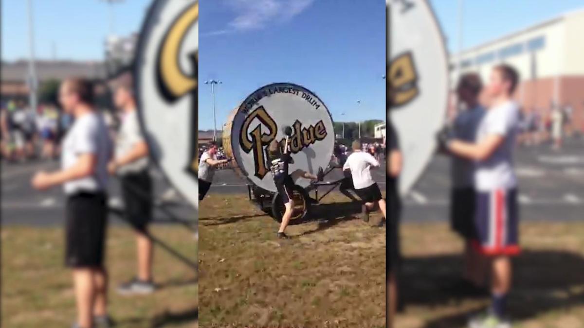 Purdue's Big Bass Drum practice Sports Illustrated