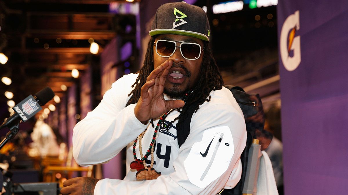 Marshawn Lynch talks Beast Mode hat 