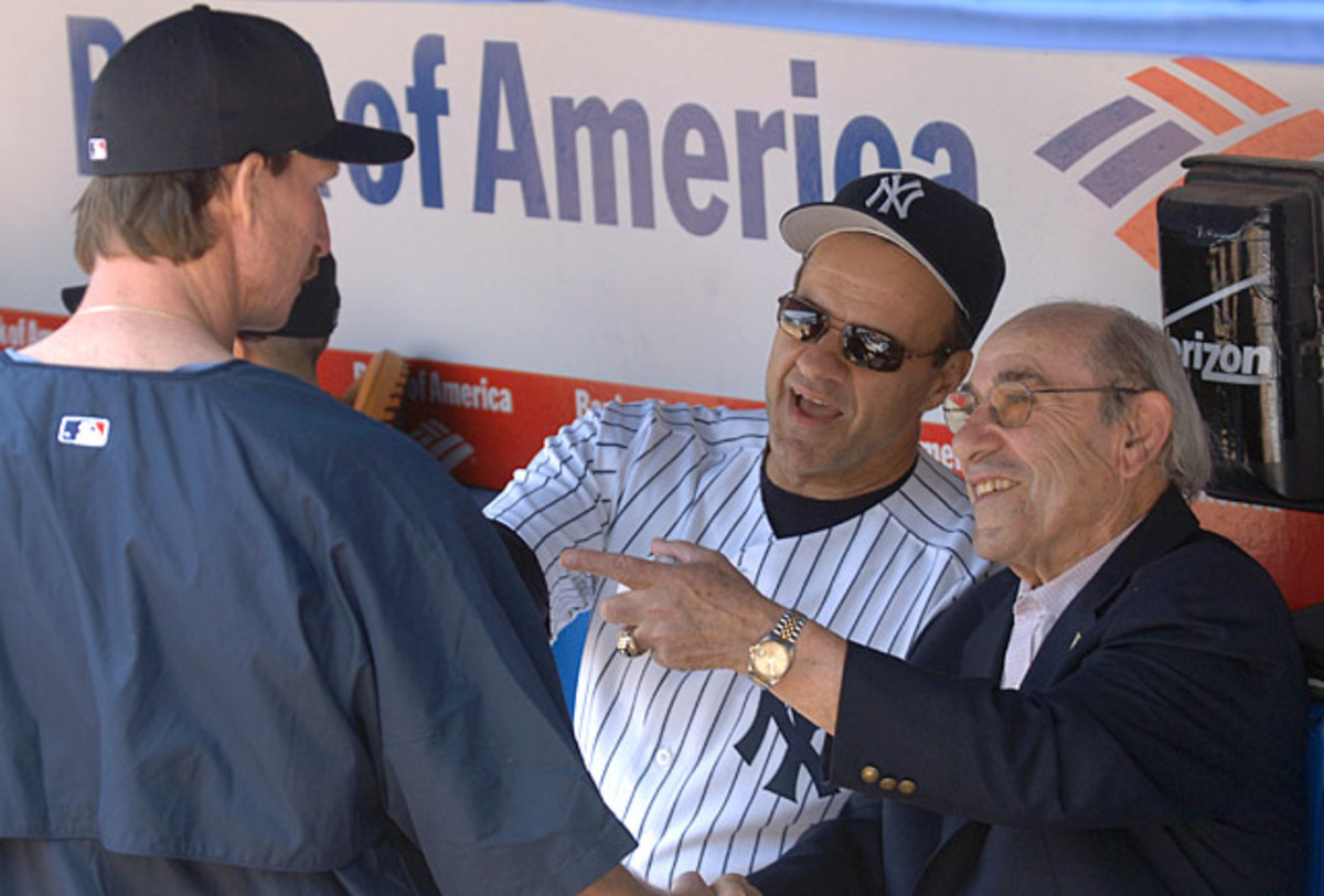 Yogi Berra, Joe Torre and &lt;br&gt; Randy Johnson