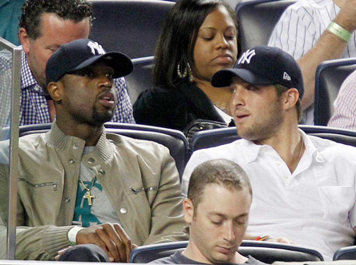 Dwayne Wade and Tim Tebow 