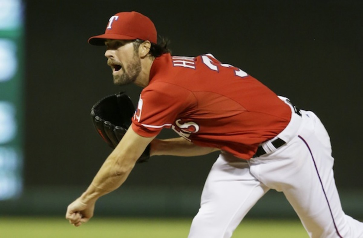 The addition of Cole Hamels has helped bolster Texas' rotation. 