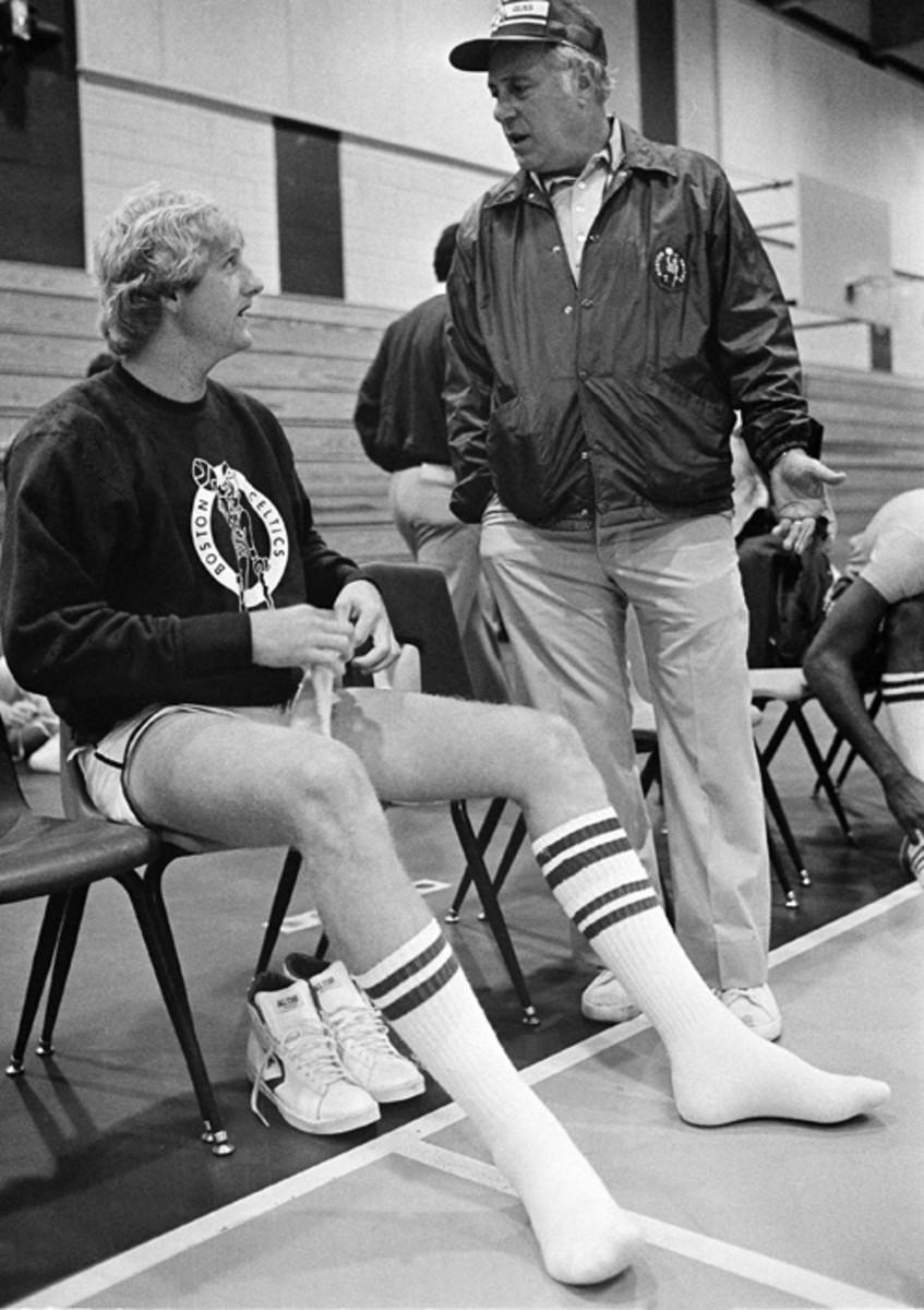 Larry Bird and Red Auerbach