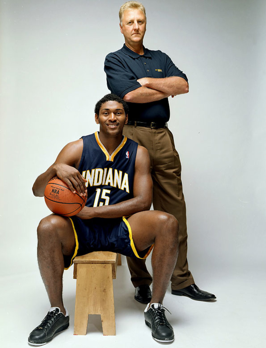 Larry Bird and Ron Artest