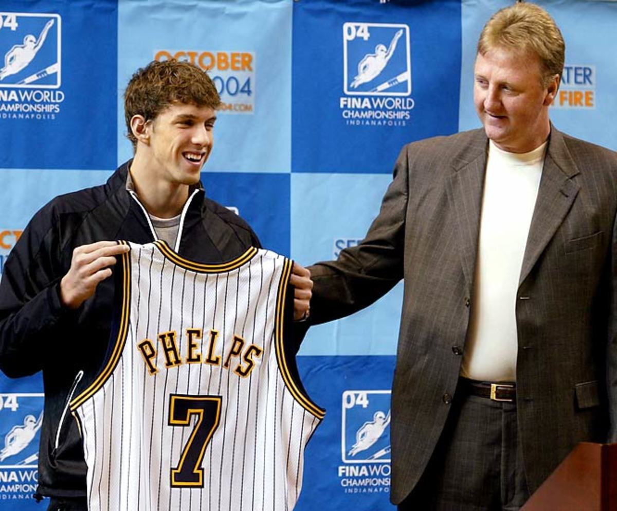 Michael Phelps and Larry Bird