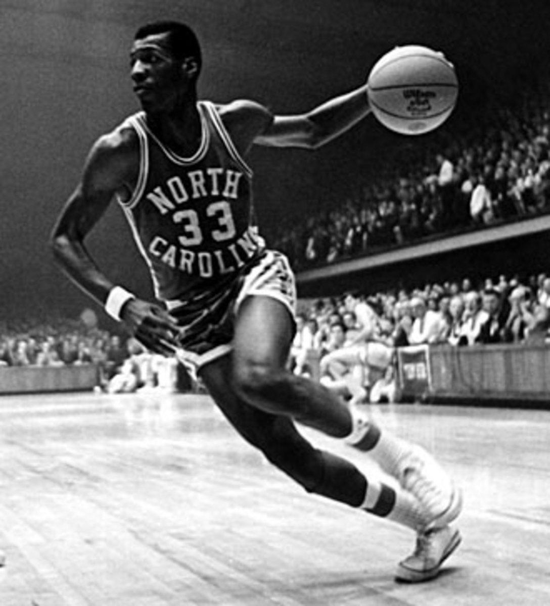 Charlie Scott was the first African-American scholarship athlete at UNC in any sport and became a two-time All-America.