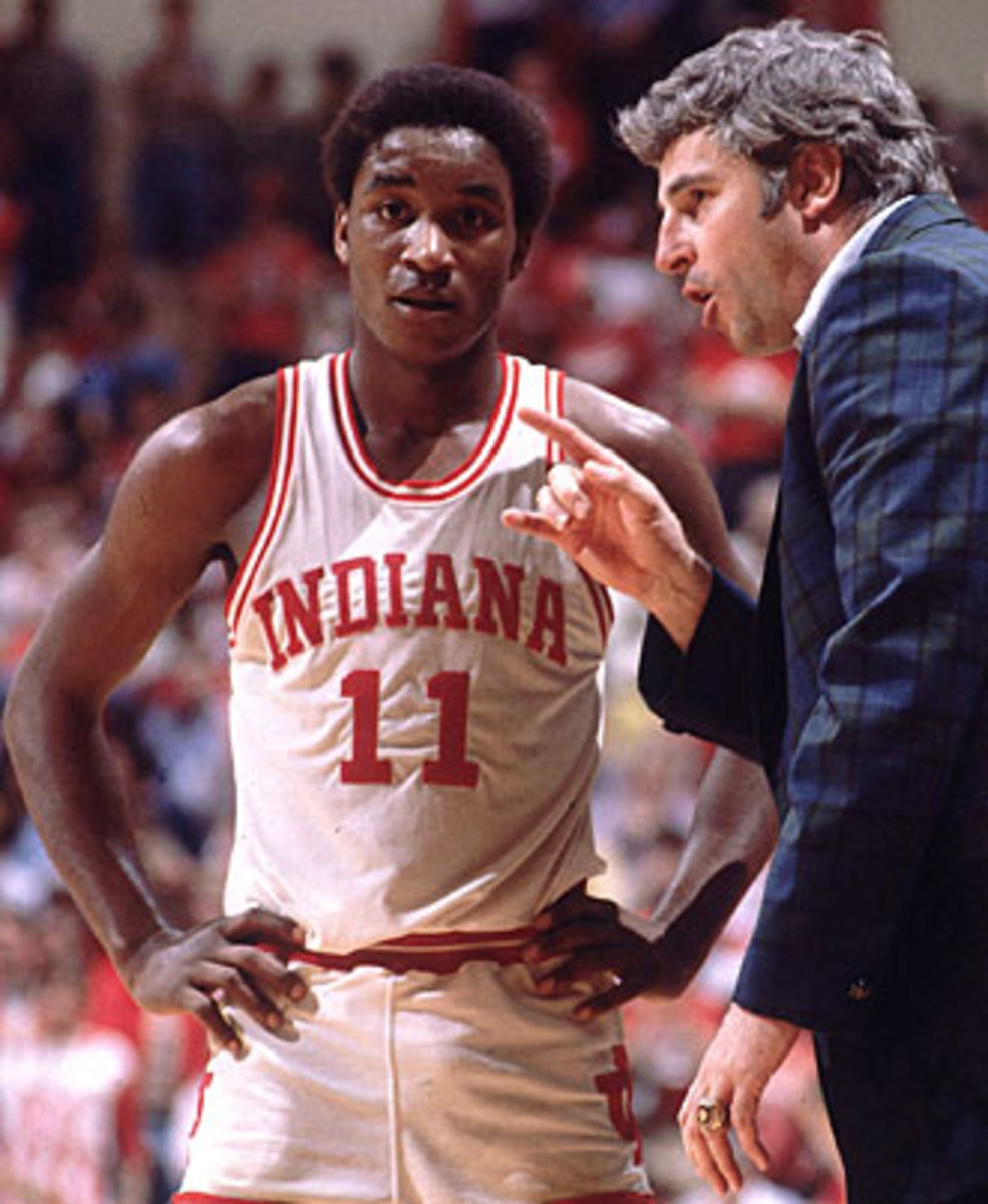 Even future Hall of Famer Isiah Thomas (left) was not immune from Knight's coaching methods.