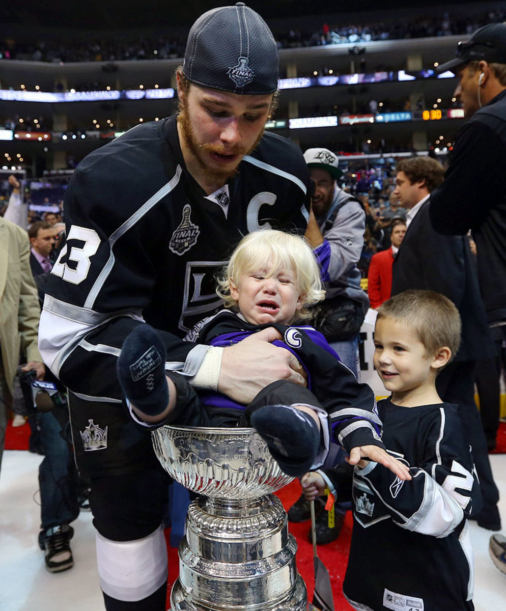 Stanley Cup Champion Kyle Clifford Interview with Baby Son 