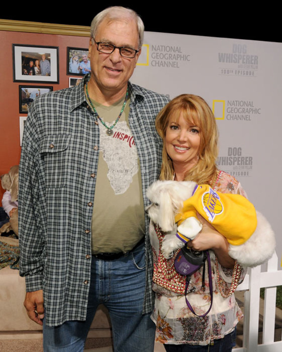 Phil Jackson and Jeanie Buss