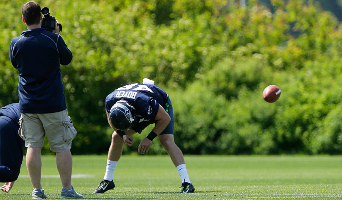 To earn a job with the Seahawks, Boyer will have to beat out veteran Clint Gresham, Seattle's long-snapper since 2010. (Ted S. Warren/AP)