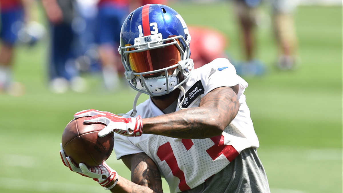 New York Giants training camp back healthy receivers Sports