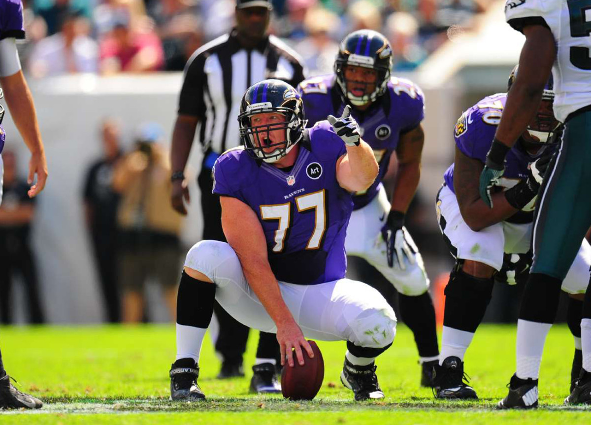 After 14 seasons with the Vikings and Ravens, Birk now heads up the NFL’s high school football outreach program.