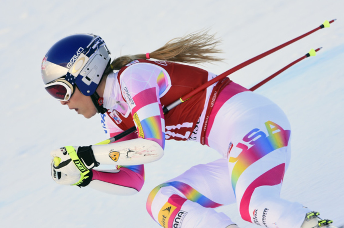 Vonn during the World Cup Women's Super-G in France in Dec. 2014.