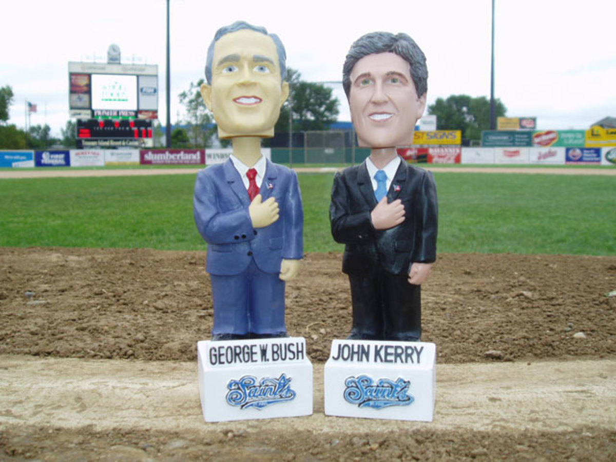 George W. Bush and John Kerry