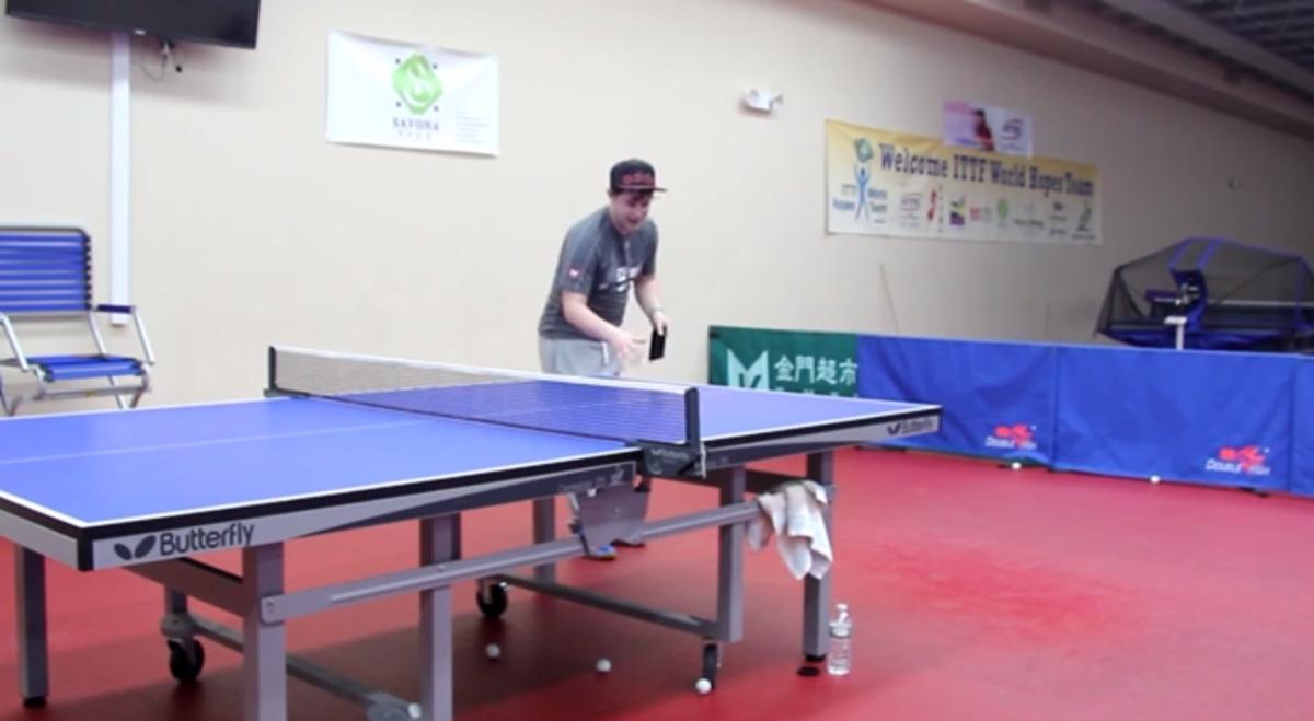 Video Table tennis pro uses cell phone instead of paddle Sports