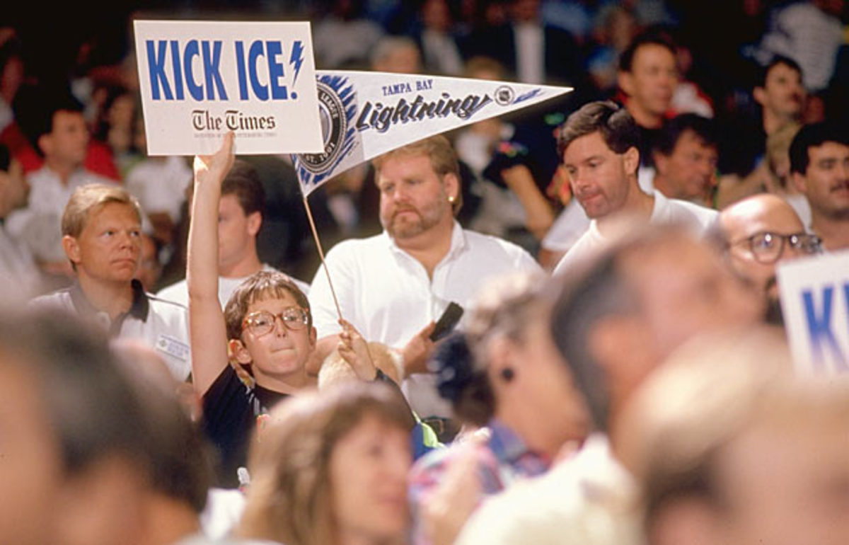 Lightning fans proved to be loud and enthusiastic.